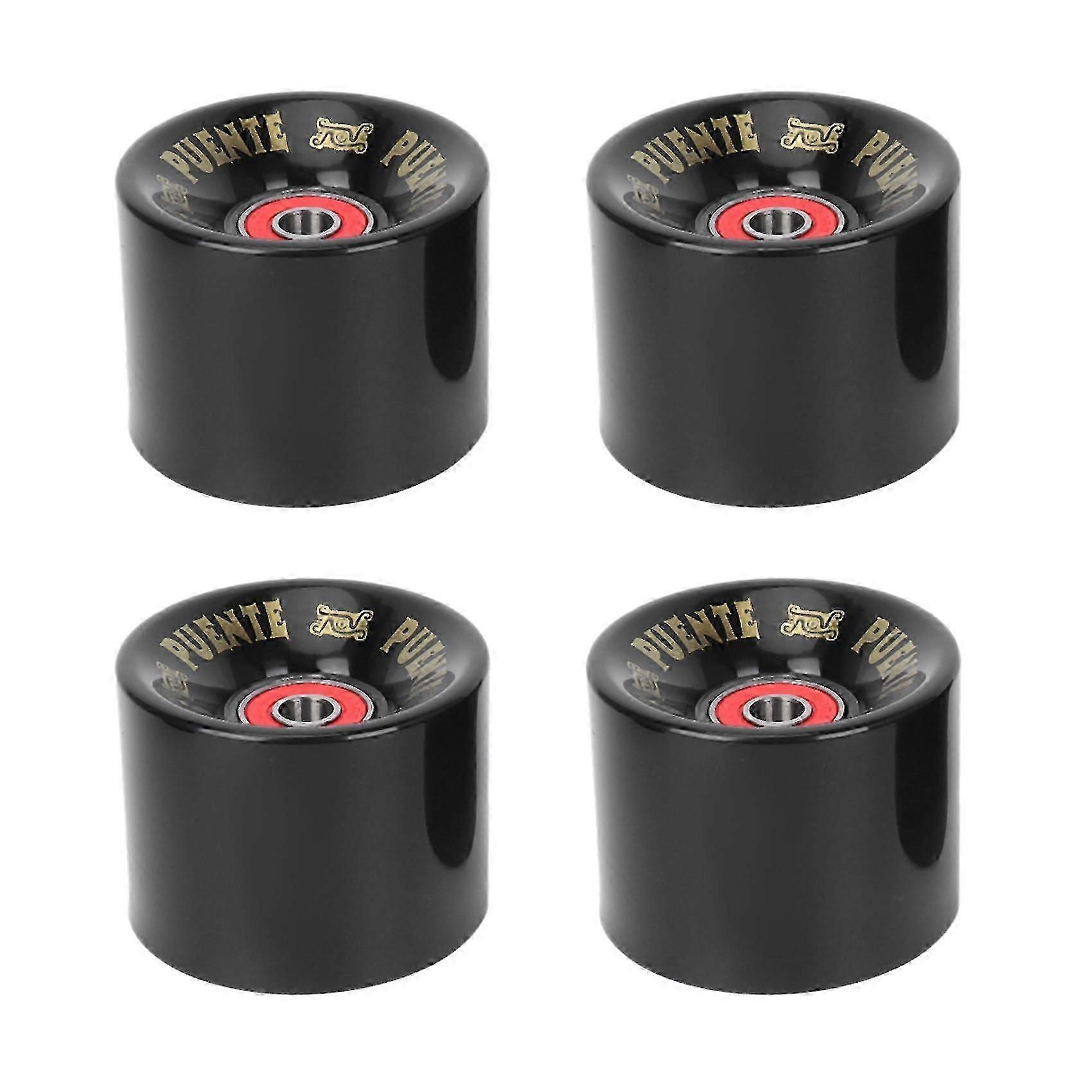 Puente 4pcs / Set Cruiser Skateboard Rollen Pu Räder Long Board Cruiser Räder mit Abec-9 Lagern