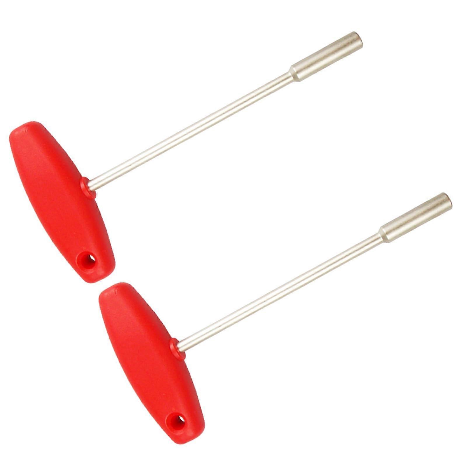 T Shape Sleeve Wrench 2 Piece Set For Concealed Spoke Wrench, Wire Adjustment, Bicycle Spoke Tool With Square Hole
