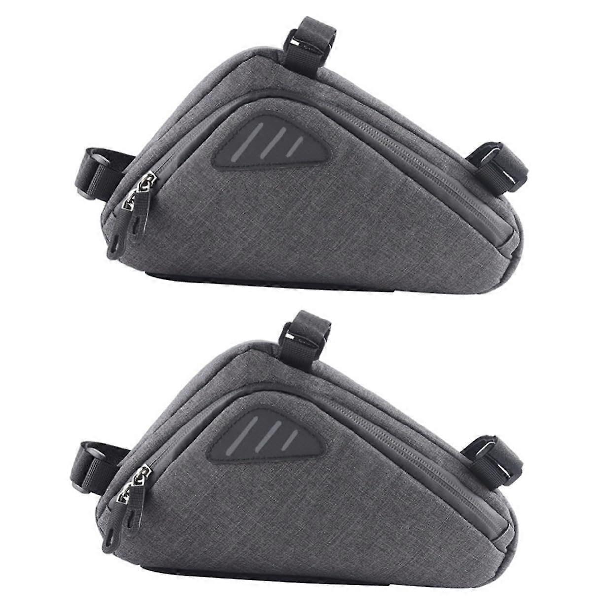 Front Bicycle Bag Seat Saddle Handlebar Bag Nylon Cloth Black