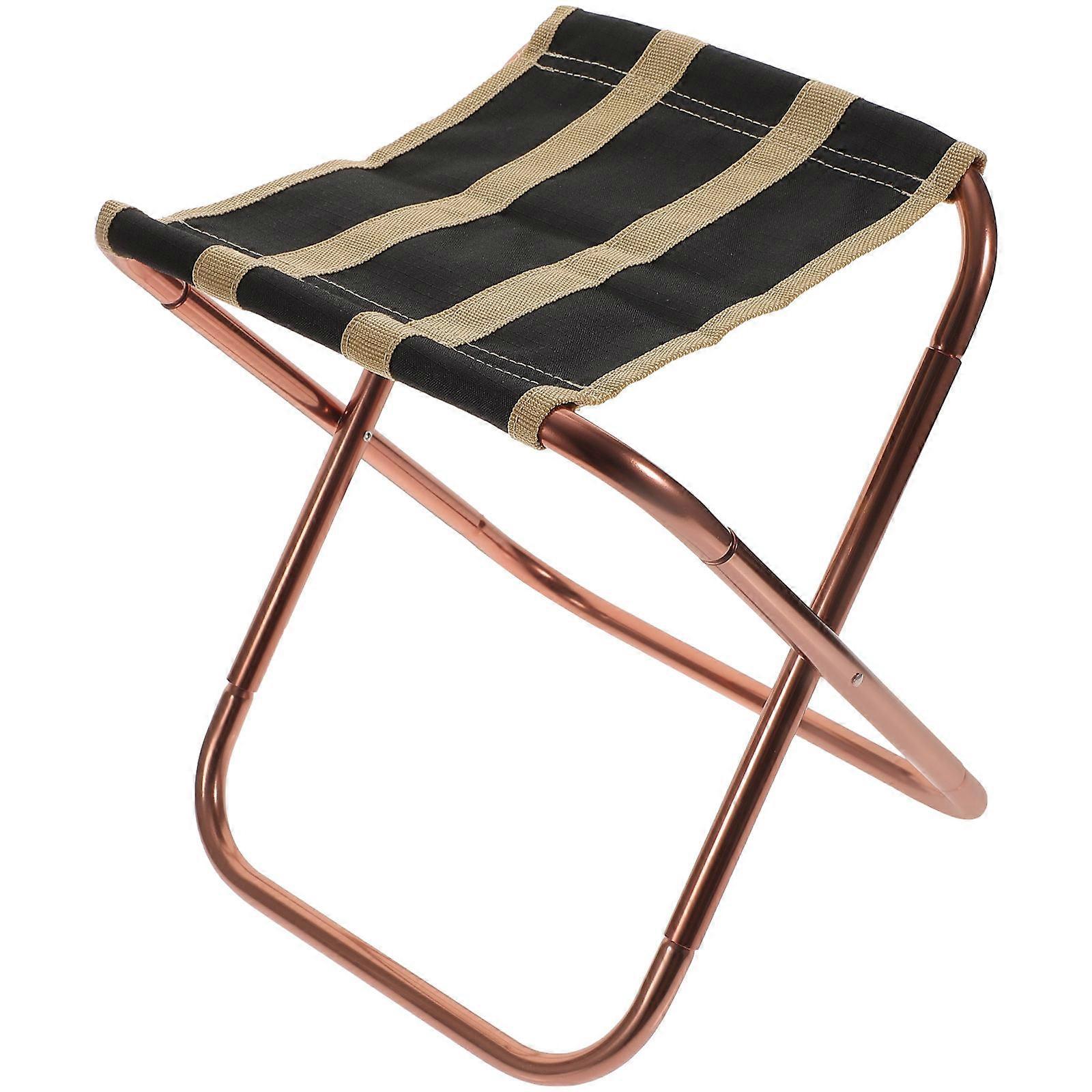 Compact Chair Folding Stool Portable Outdoor Enthusiasts Aluminum Alloy Breathable 1Pcs