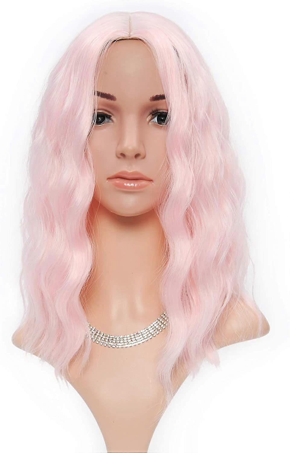 Candy Pink Wavy Hair