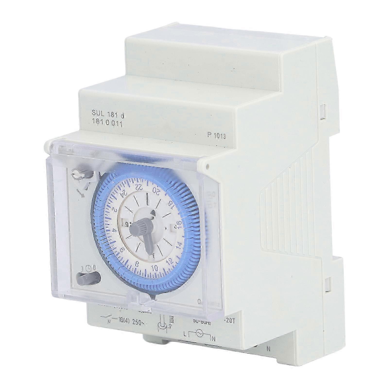 24 Hours Mechanical Timer Switch with Power Reserve for DIN Rail 110?230V