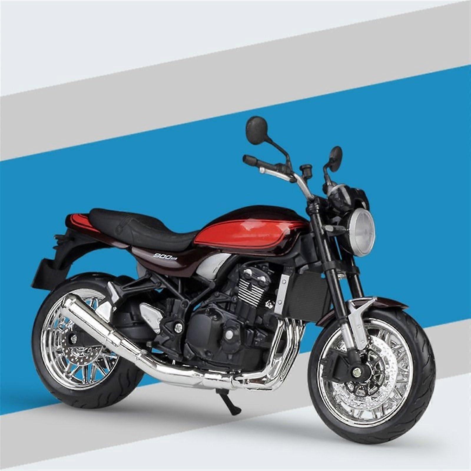Scale Model 1:12 For Kawasaki Z900 RS Motorcycle Metal Model Collection Simulation Die Casting Gifts (Rosso) Red