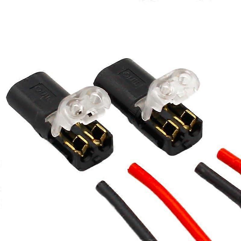 2p Spring Connector Wire 10pcs - No Welding No Screws Quick Connector Cable Clamp Terminal Block for LED Strip 2 Way