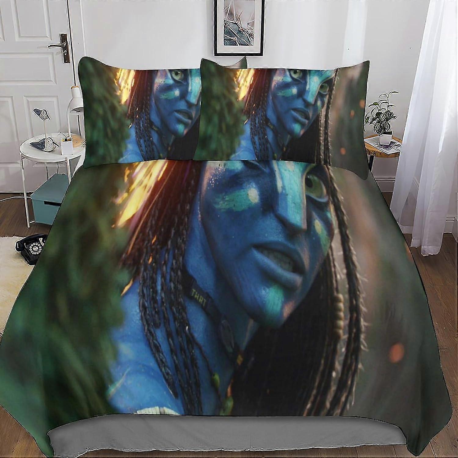 Conjunto de Cama de 3 Peças com Capa de Edredom de Impressão 3D e Zíper para Adolescentes, Crianças e Adultos - Capa de Colcha de Microfibra Macia