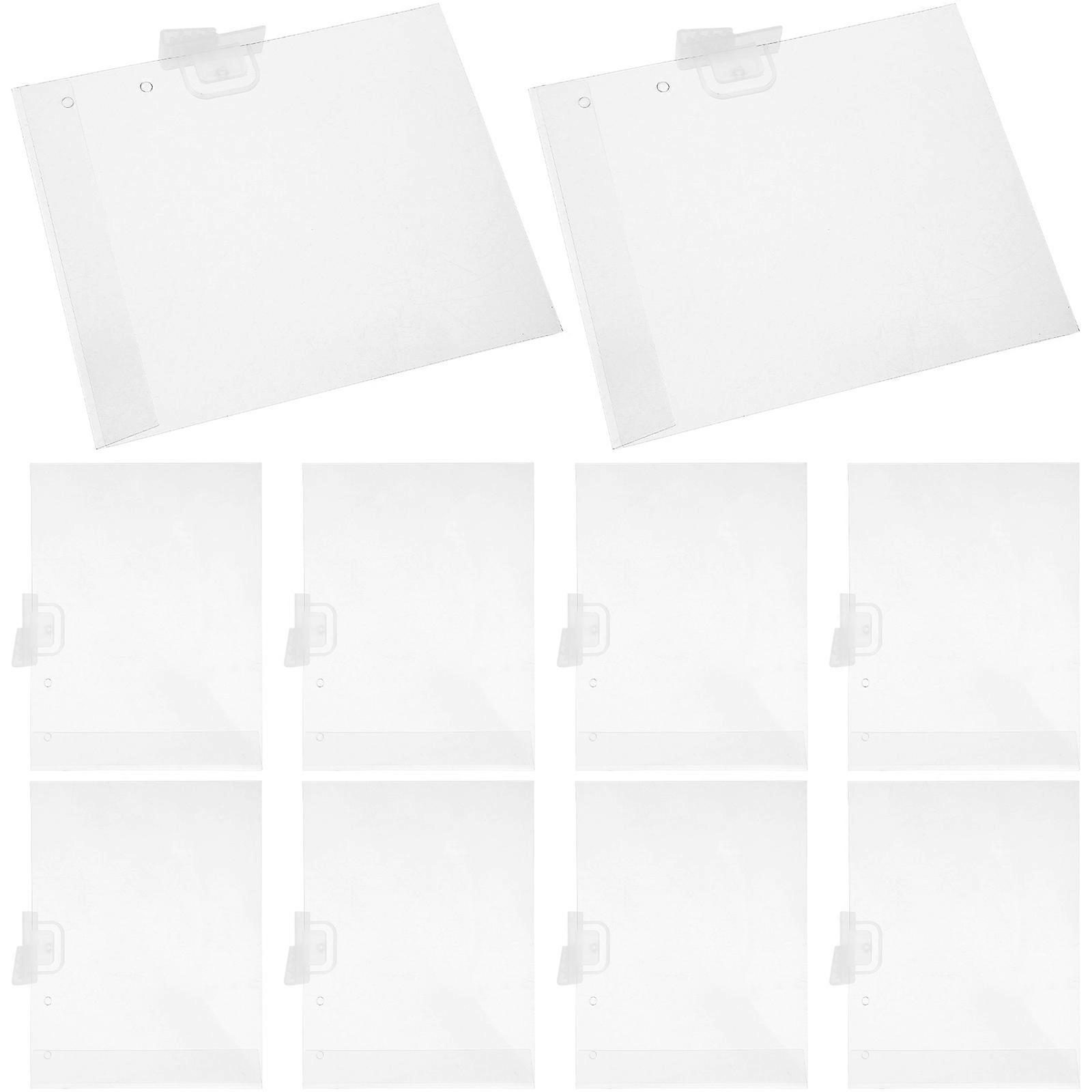 10pcs Price Tag Holders, Display Stands for Retail Shelves, Card Holders for Price Labels in Supermarkets and Stores