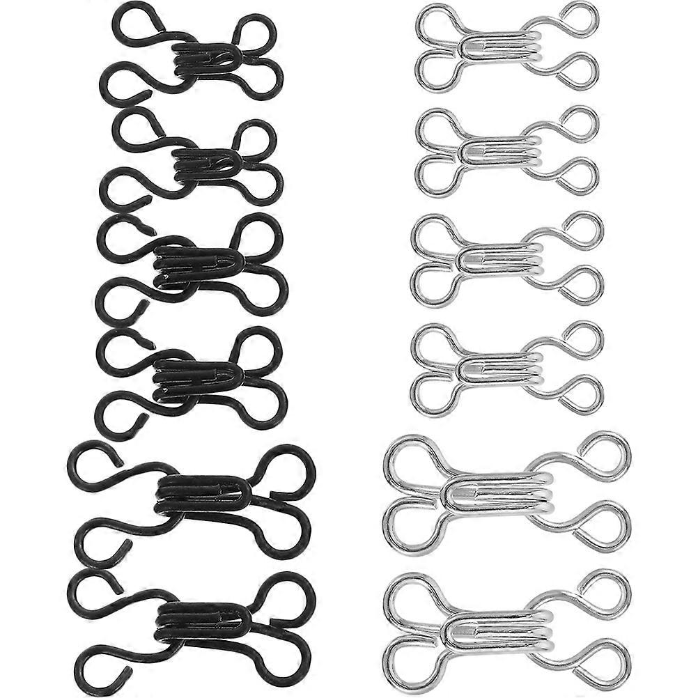 Sewing Hooks and Eyes Closure Fasteners Durable DIY Craft Tools for Clothes Easy to Use Sewing Kit for Skirts Trousers