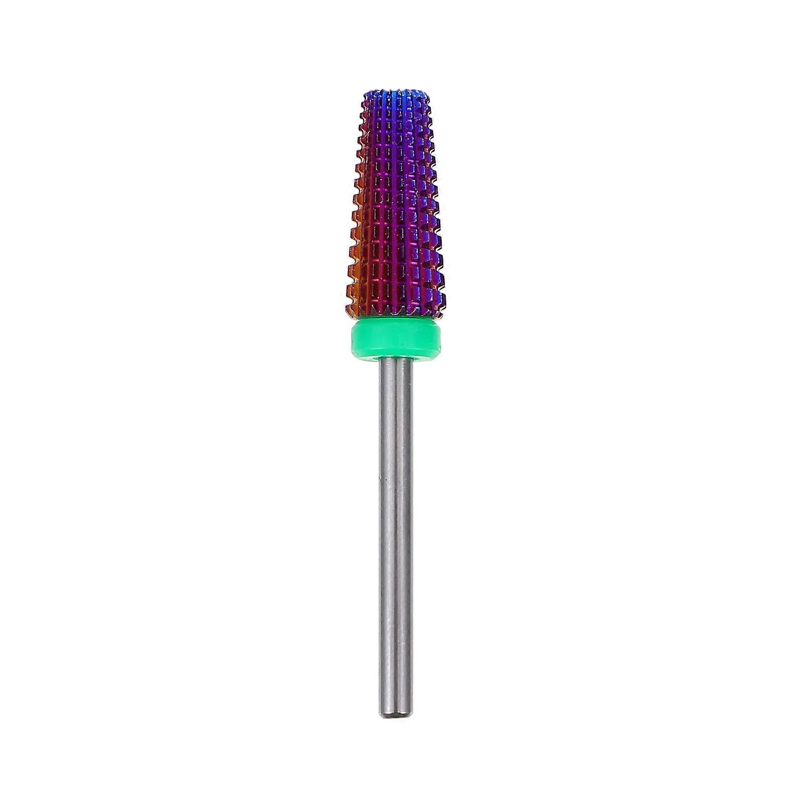Practical Purple Alloy Nail Drill Head for Manicure Grinding and Cuticle Care 1pc