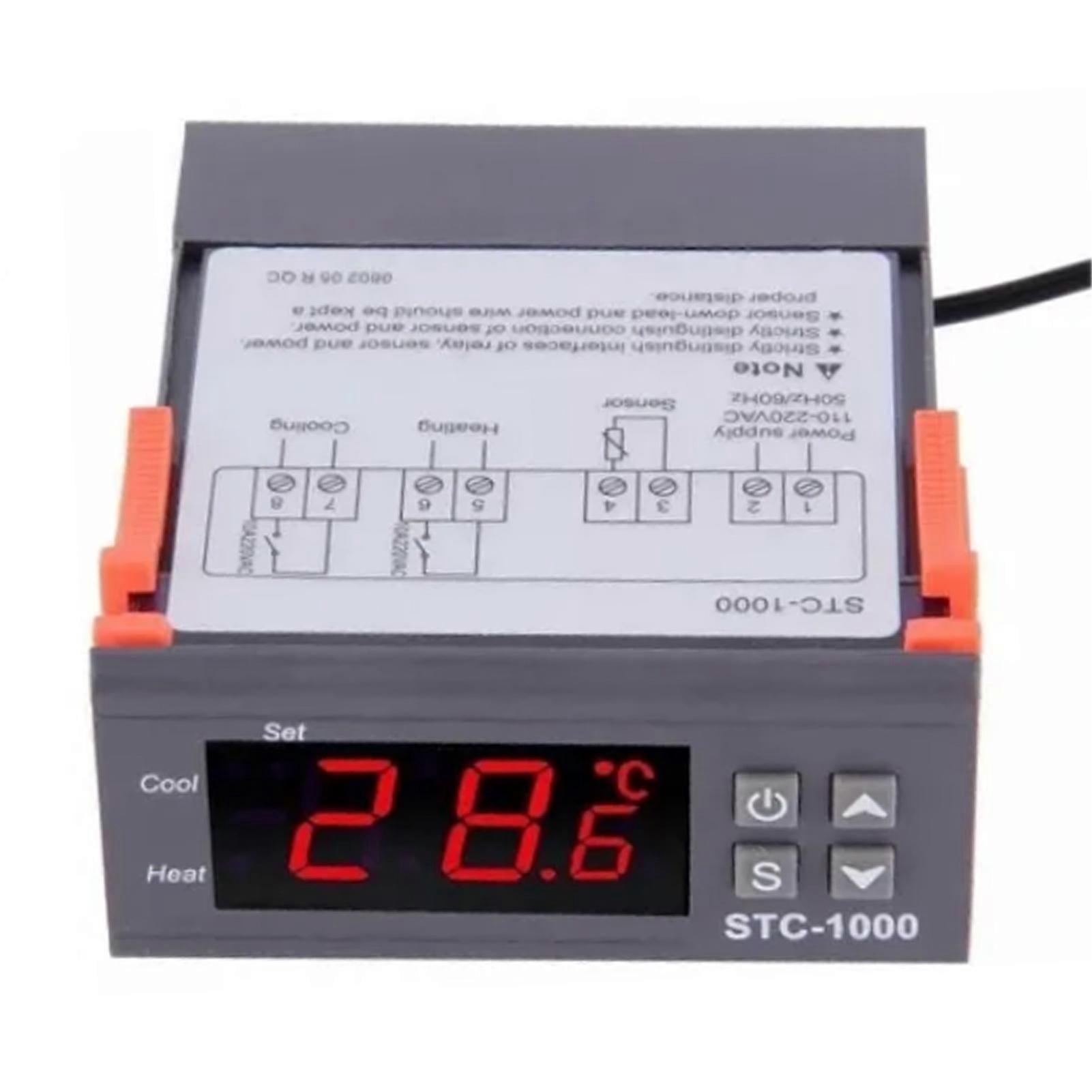Digital Thermostat Microcomputer Intelligent Temperature Controller Switch 220v for Aquarium Hatching Seafood Machine