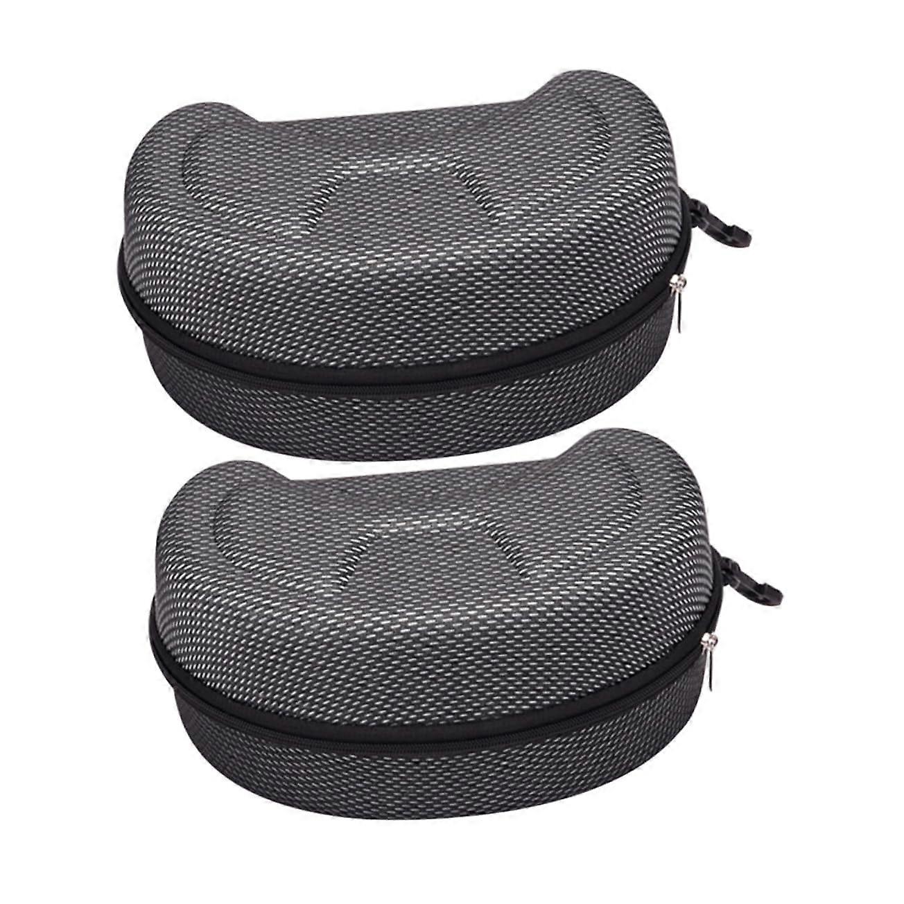 Ski Goggle Storage Case for Glasses 2Piece Hard Box Extra Space Motorcycle Storage