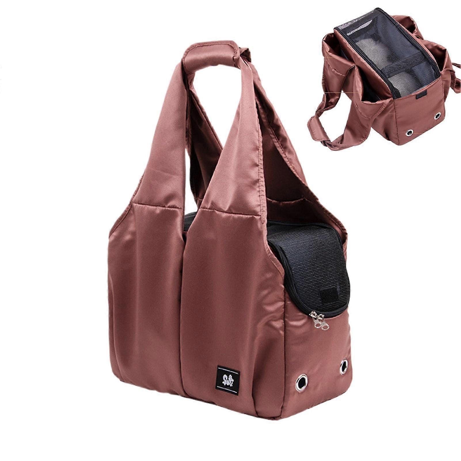 Carrier wrap for small pets, large carrying bag, for small and mediumsized padding, fabric bag for outings, travel, red
