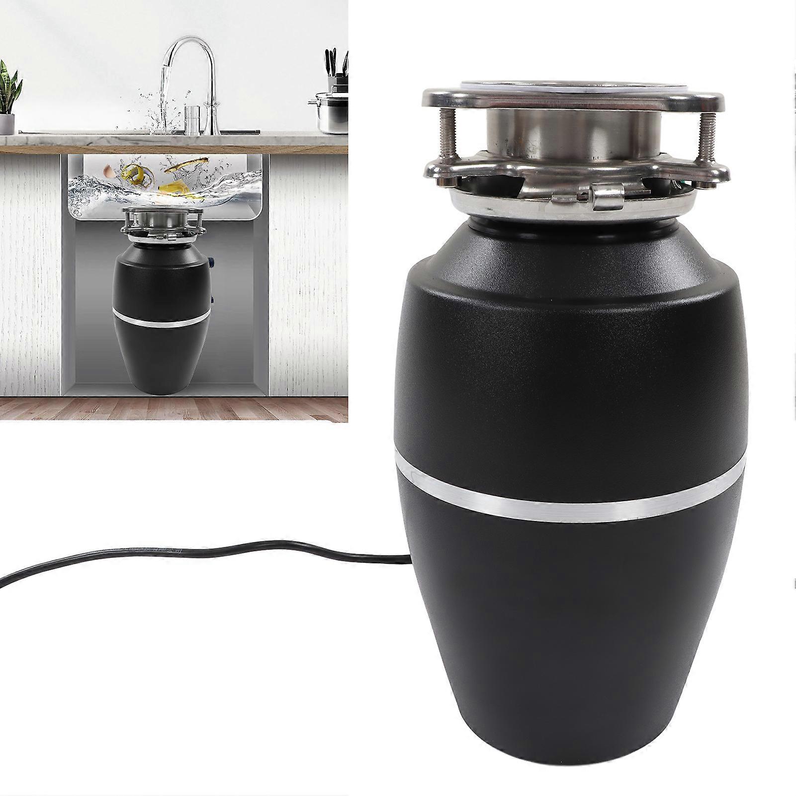 1HP Nero Cucina Dissipatore Dissipatore Alta Precisione Funzionamento Silenzioso Macchina Per Lo Smaltimento Dei Rifiuti Frantoio 1300ML Spina USA 110V 