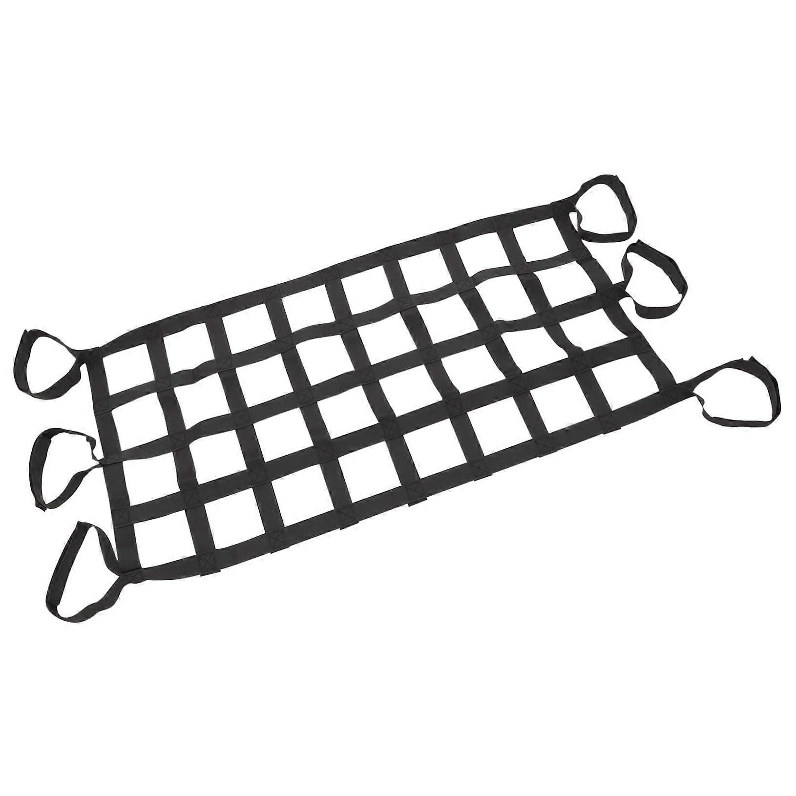 Car Luggage Net Roof Organiser Durable Mesh Material Multifunctional Storage Compartment Easy Assembly Boot Storage