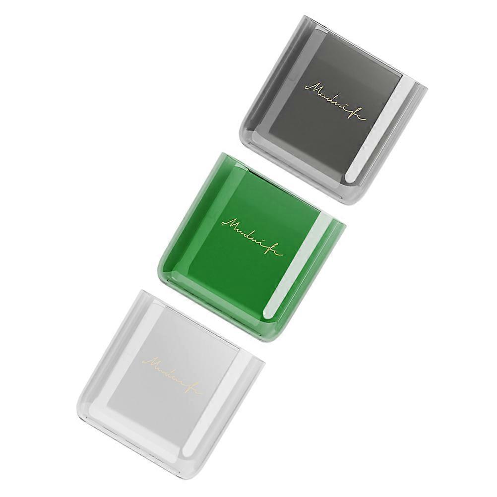 Wall Mounted Storage Box for Office Desk Made of Acrylic Assorted Color 3 Pieces