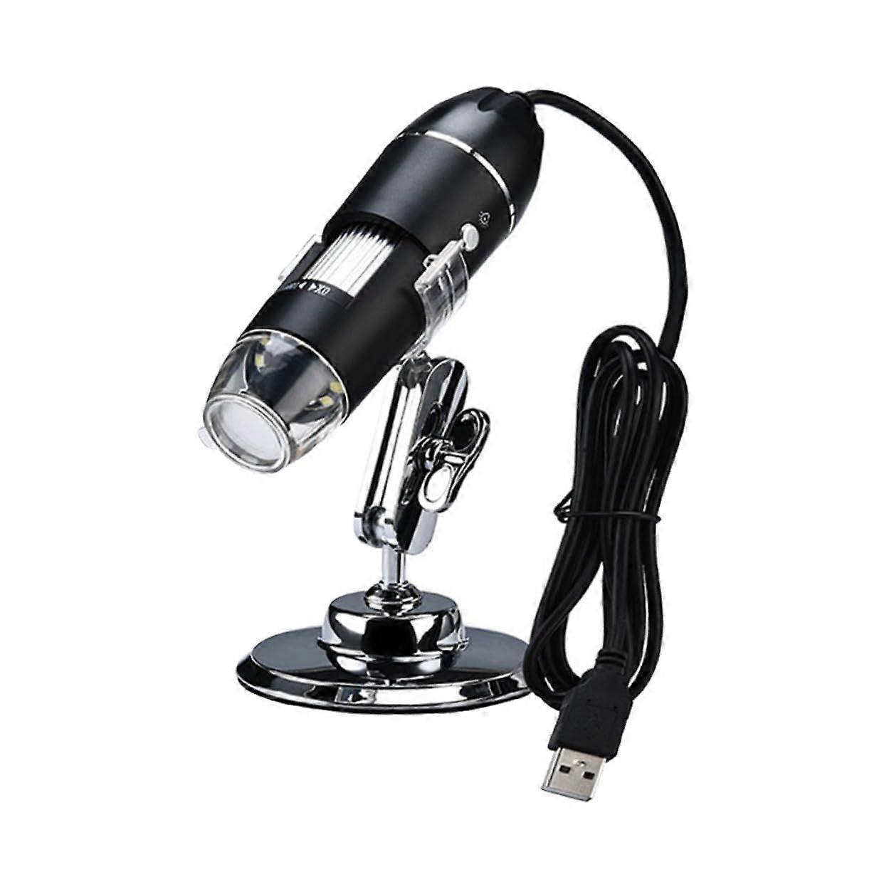 USB Microscope 1600x Magnification, Electronics Experiment Tool, Portable Magnifier, Compact USB Microscope