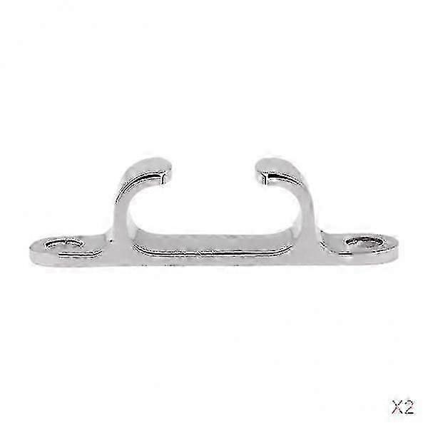 2Pcs Edelstahl Boot Fairlead Bug Chock Segelklampe