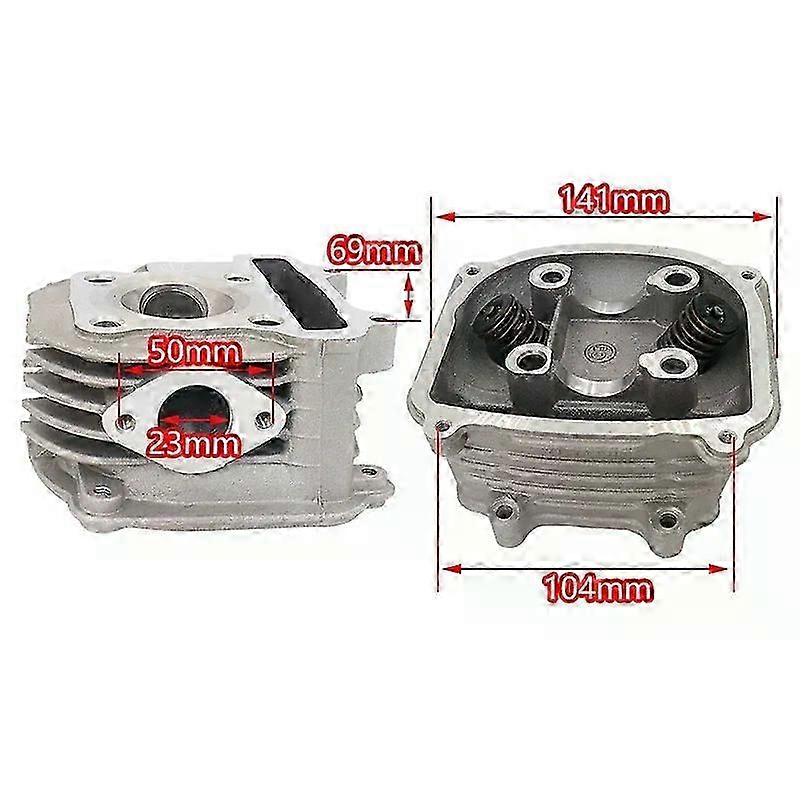 GY6 125cc 150cc συναρμολόγηση κεφαλής κυλίνδρων 525mm 574mm μοτοποδήλατο σκούτερ ATV GO KART 152QMI 1P52QMI