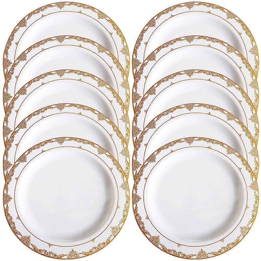 Golden Charger for Storage and Parties Elegant 10pcs