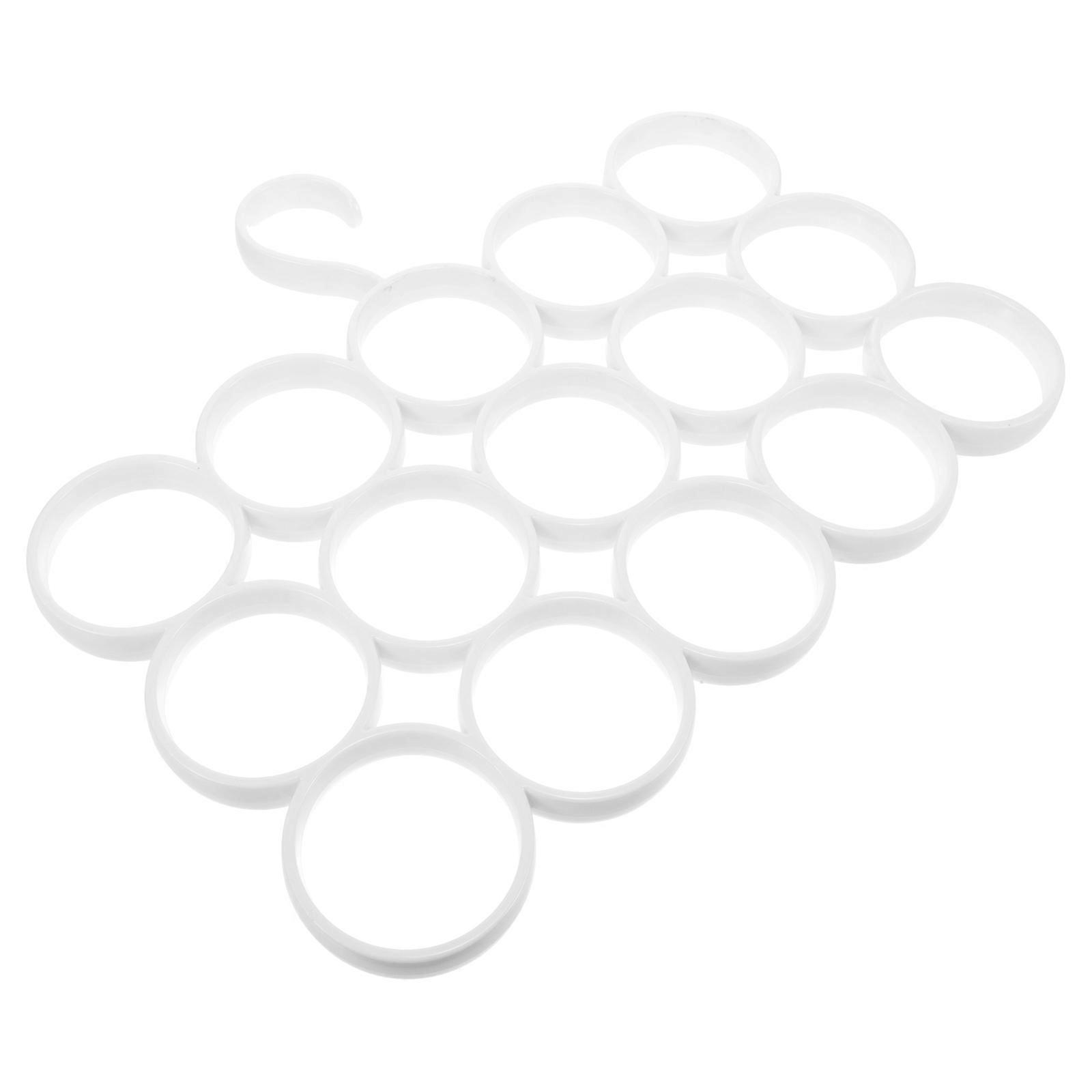 Ties Rack Scarf Hanger Multipurpose Belt Storage Organizer Minimalist Design Home Use Plastic Circular 1Pcs