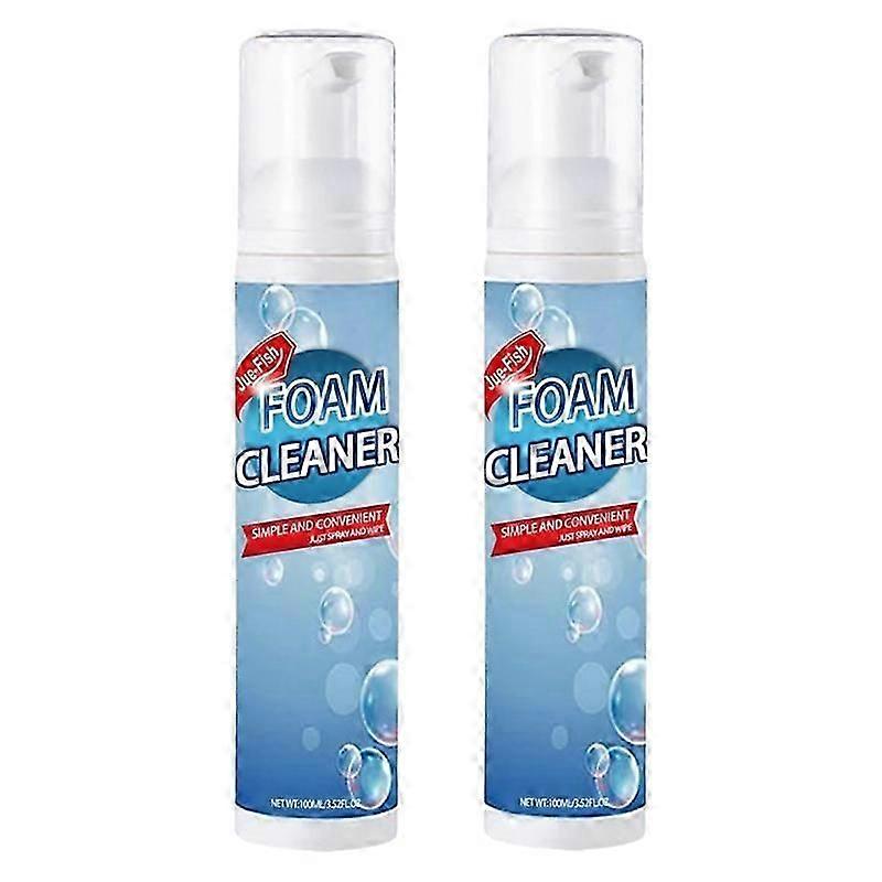 2Pcs All-Purpose Cleaning Bubble Cleaner Spray Foam Kitchen Removal