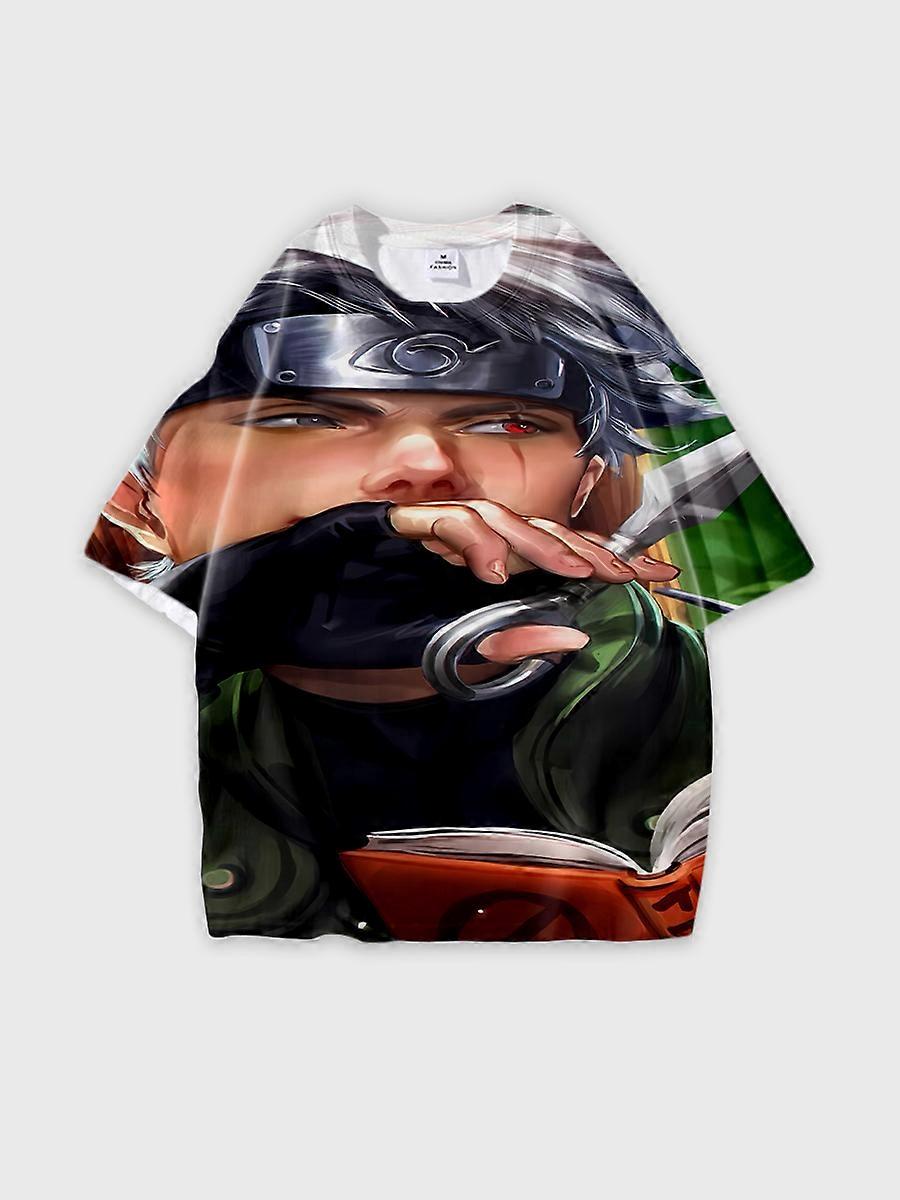 T-shirt round neck Role Pattern loose short sleeve C2184