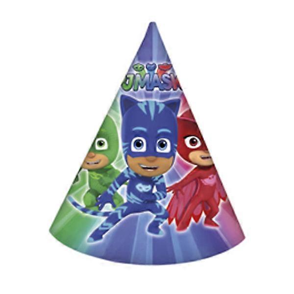 6 pyjamashatter, festutstyr for barn og barn.