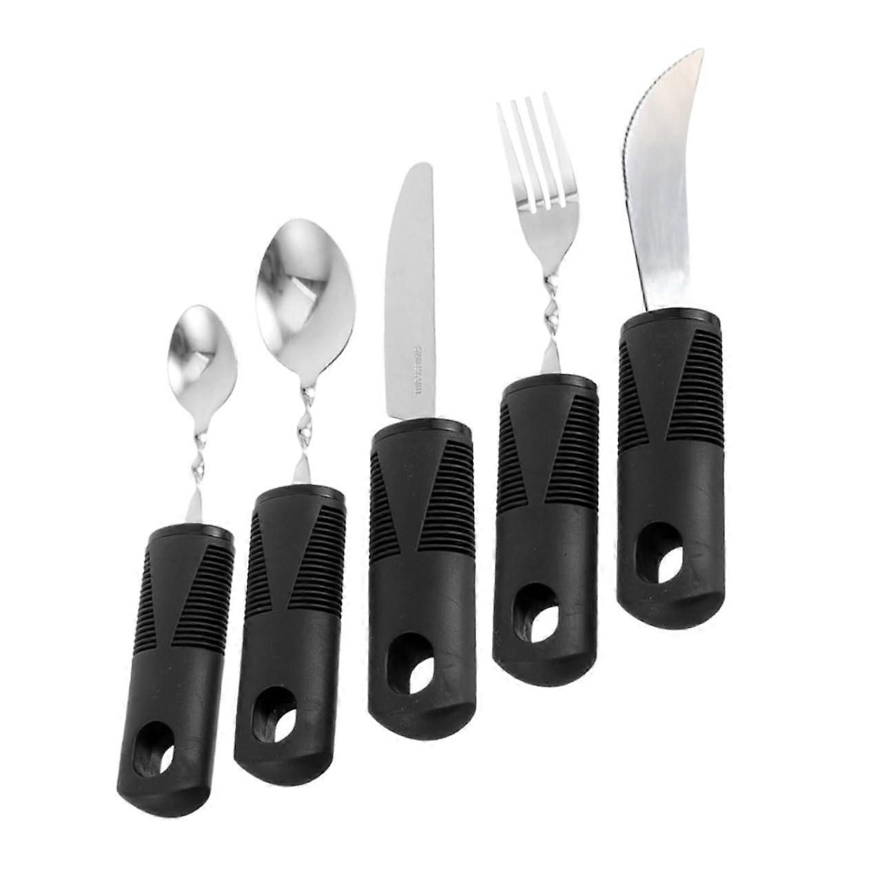 Adaptive Cutlery for Elderly – Weighted Turtle Cutlery Set for Disabled, AntiTremor Utensils