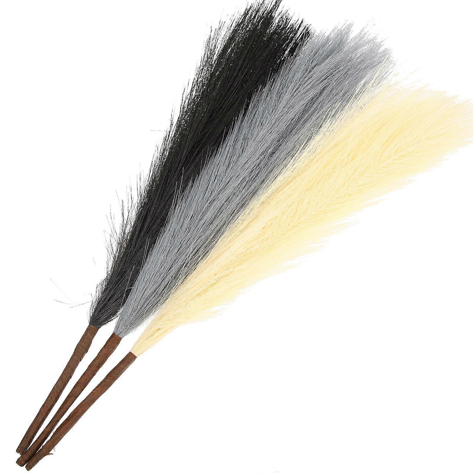 3pcs Artificial Pampas Grass for Vase Flower Arrangements Wedding Home Decor