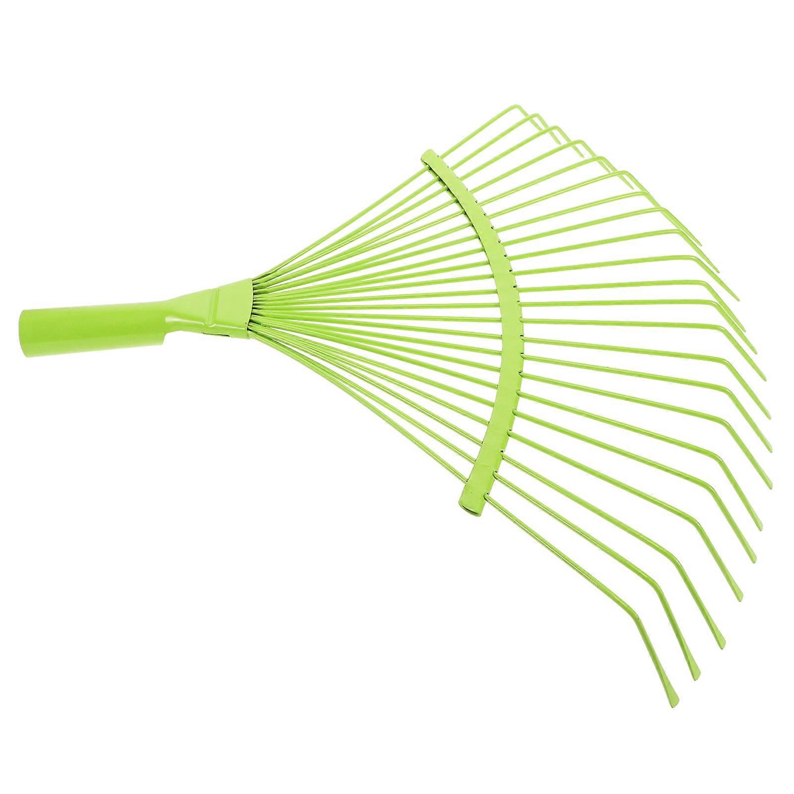 Garden Hand Rake for Loosening Soil with Steel Material and Dark Green Color Perfect for Gardening 22 Teeth