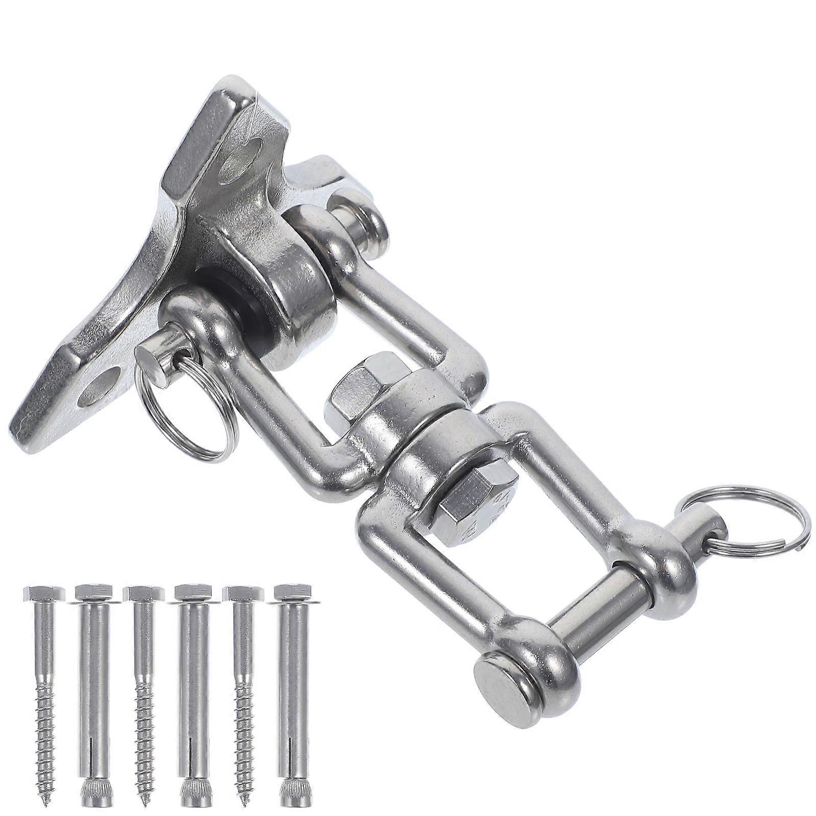 Stainless Steel Hammock Hanger Ceiling Hook for Home Use Silver 1 Set Durable and Wearresistant