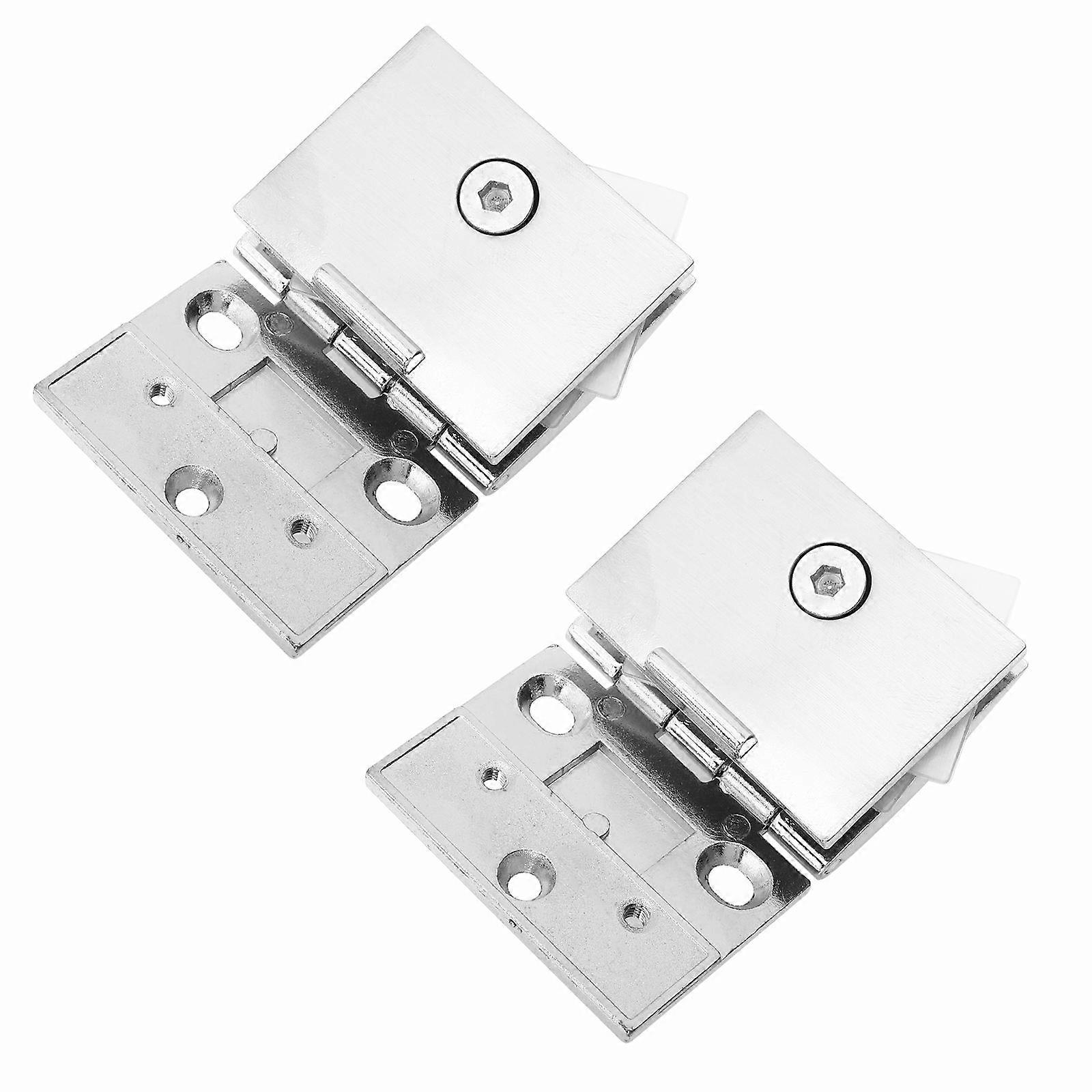 Zinc Alloy Arc Hinge for Glass Doors – Durable Door Hinge Accessory for Cabinets, Display Cabinets, and Home Use – Smooth Opening and Closing