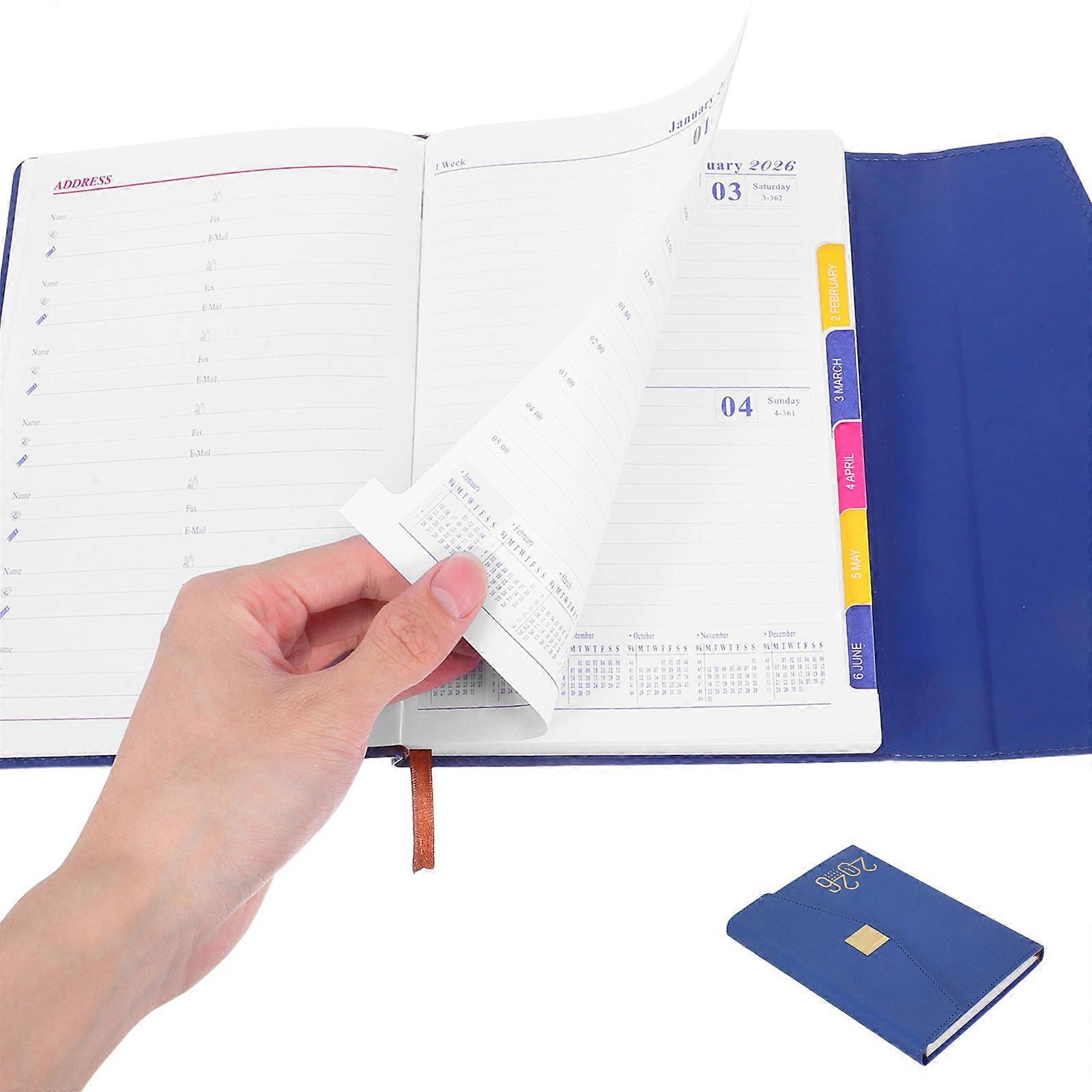 Task Management Journal Academic Planners 2026 For Professionals Language Learners Rectangular Dark .00X15.50X2.00CM 1Pack