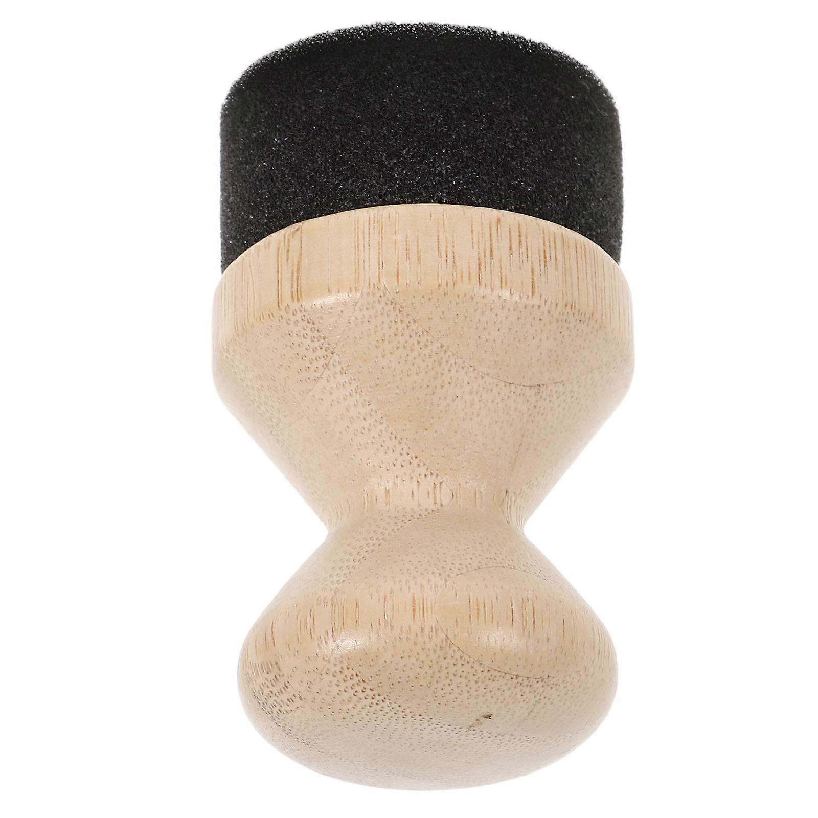 Wooden Oil Applicator for Cutting Boards with Ergonomic Handle Light Yellow Kitchen Tool