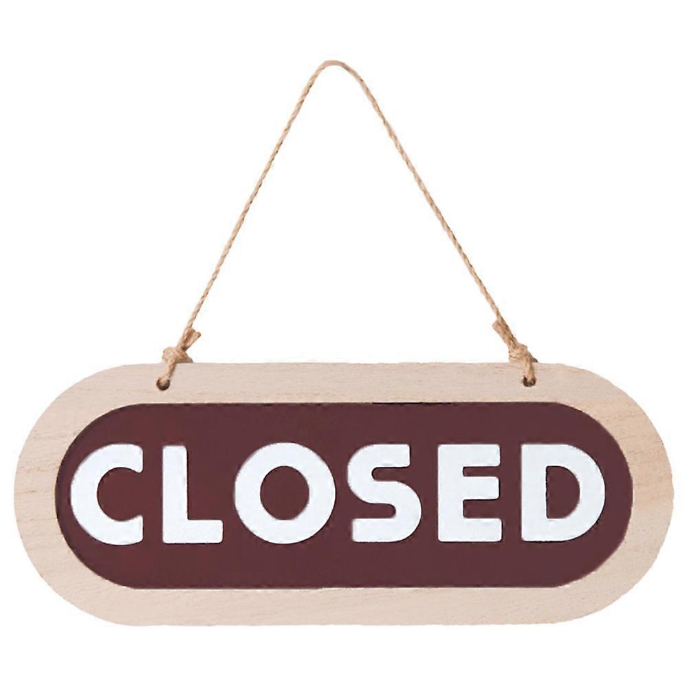 Retro Style Double Sided Wooden Door Sign for Business Decor – Hanging Decorative Pendant for Shops, Restaurants, and Bars