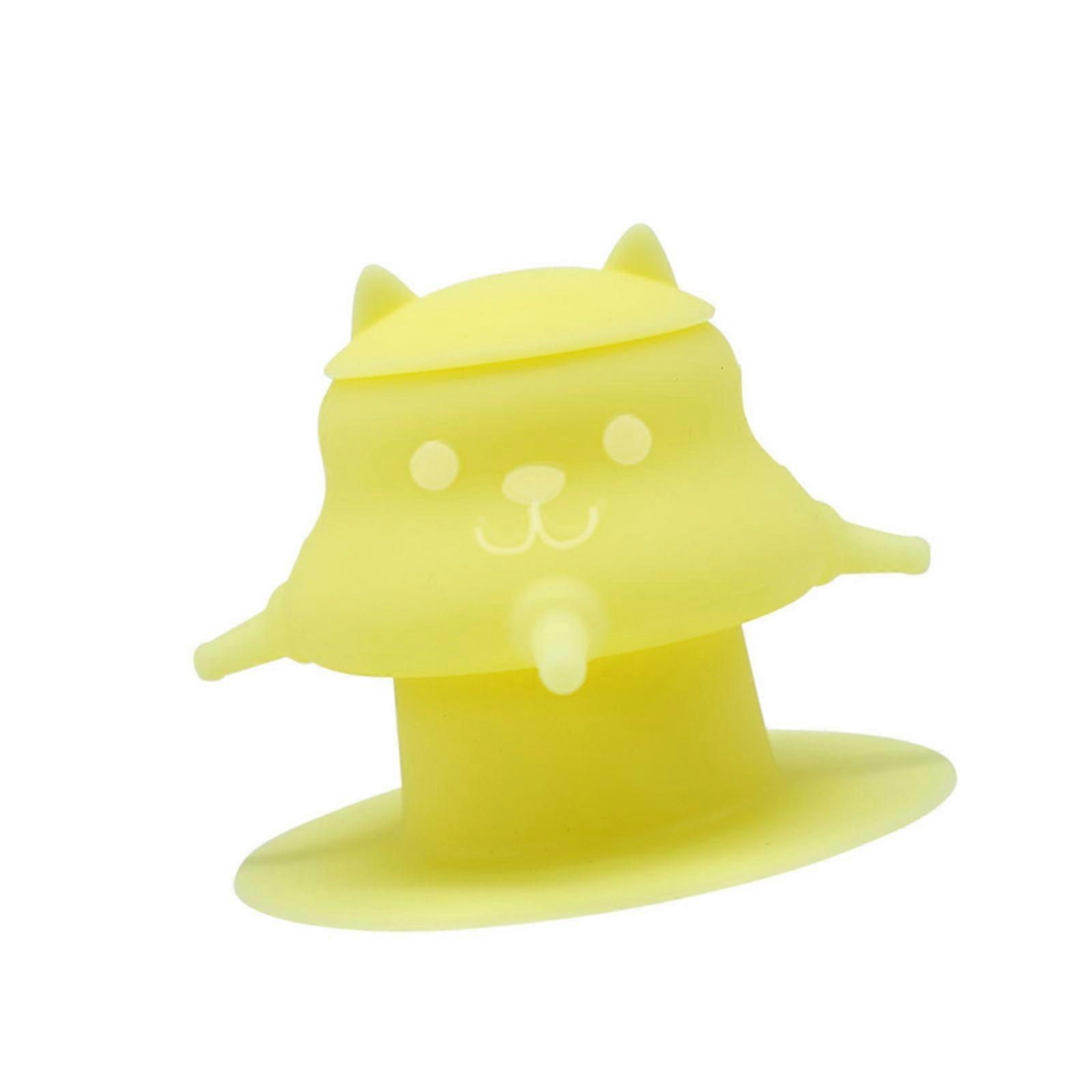 AntiSpill Nursing Bottle for Small Pets Adjustable Nipples and Stable Suction Base Newborn Puppy Nursing Bottle Yellow