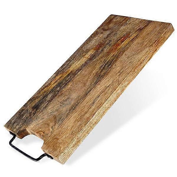 Durable Mango Wood Cutting Board with Comfortable Handle