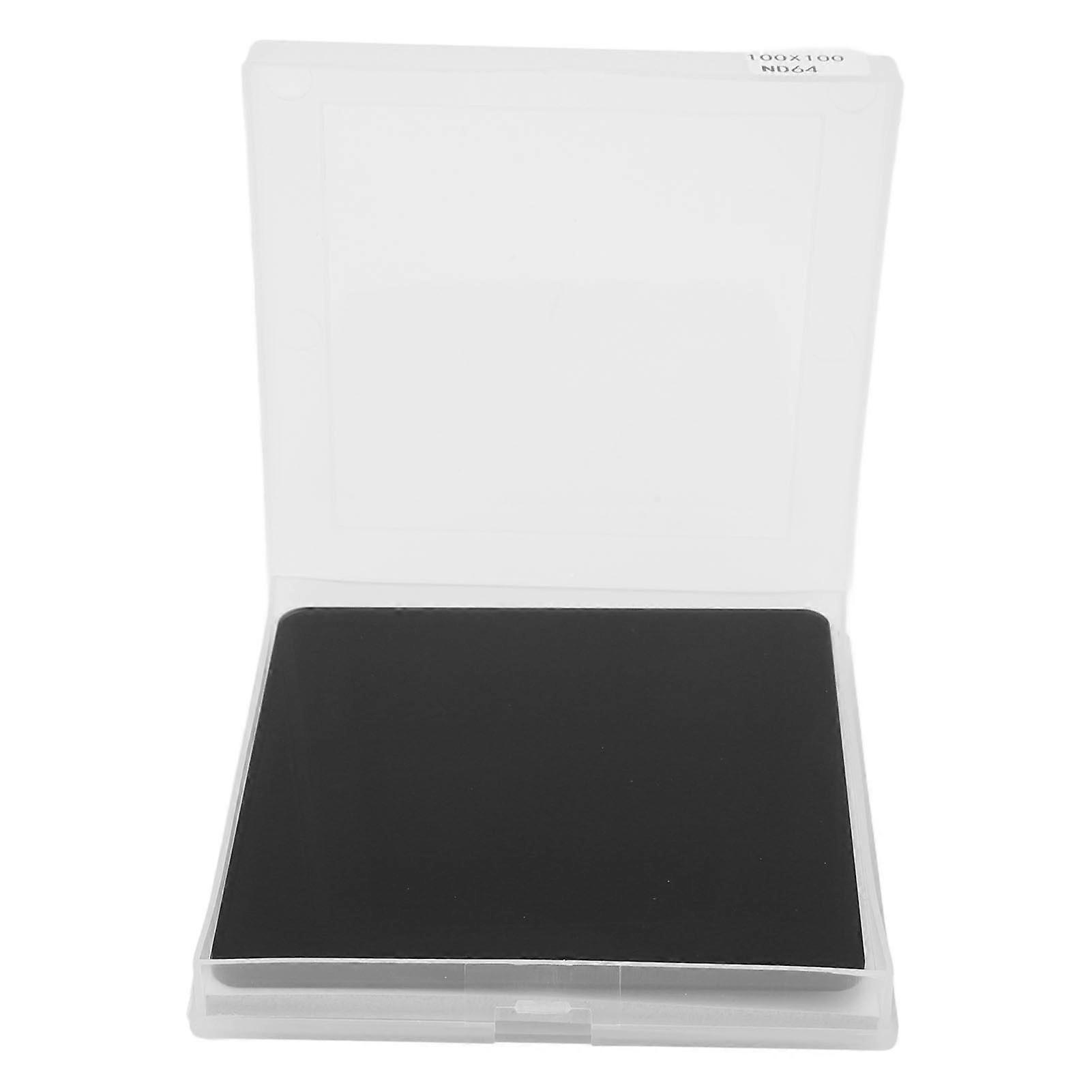 100x100mm Square ND Filter Multi Layer Coating Neutral Density Filter for Photography 2mm Thickness ND64