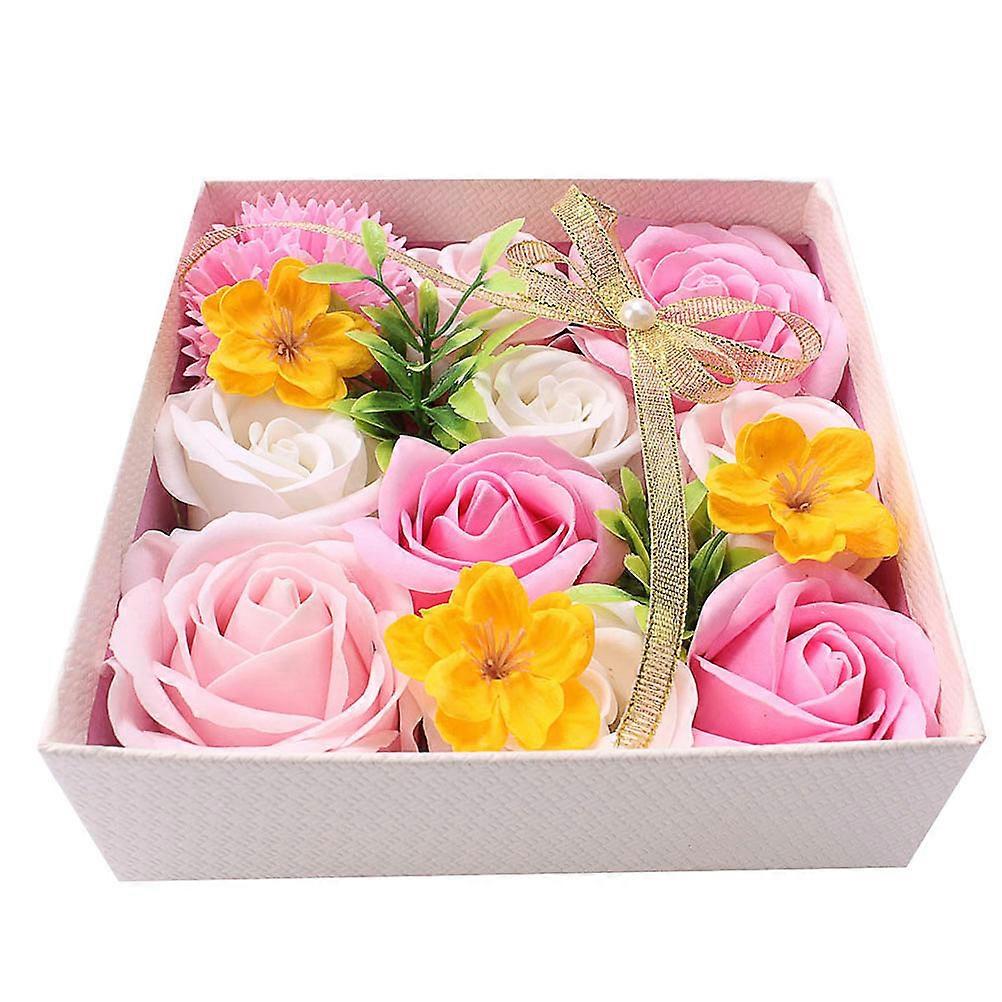 هدية صناديق روز بوكس تحسين الحالة المزاجية للنساء أمهات احتفالات الأعياد 15x7.5 سم شكل مربع 1 عبوة