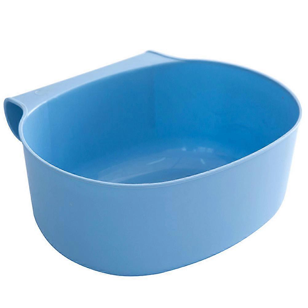 Plastic Cabinet Door Mount Trash Can Hanging Storage Wastebasket Garbage Bins Blue