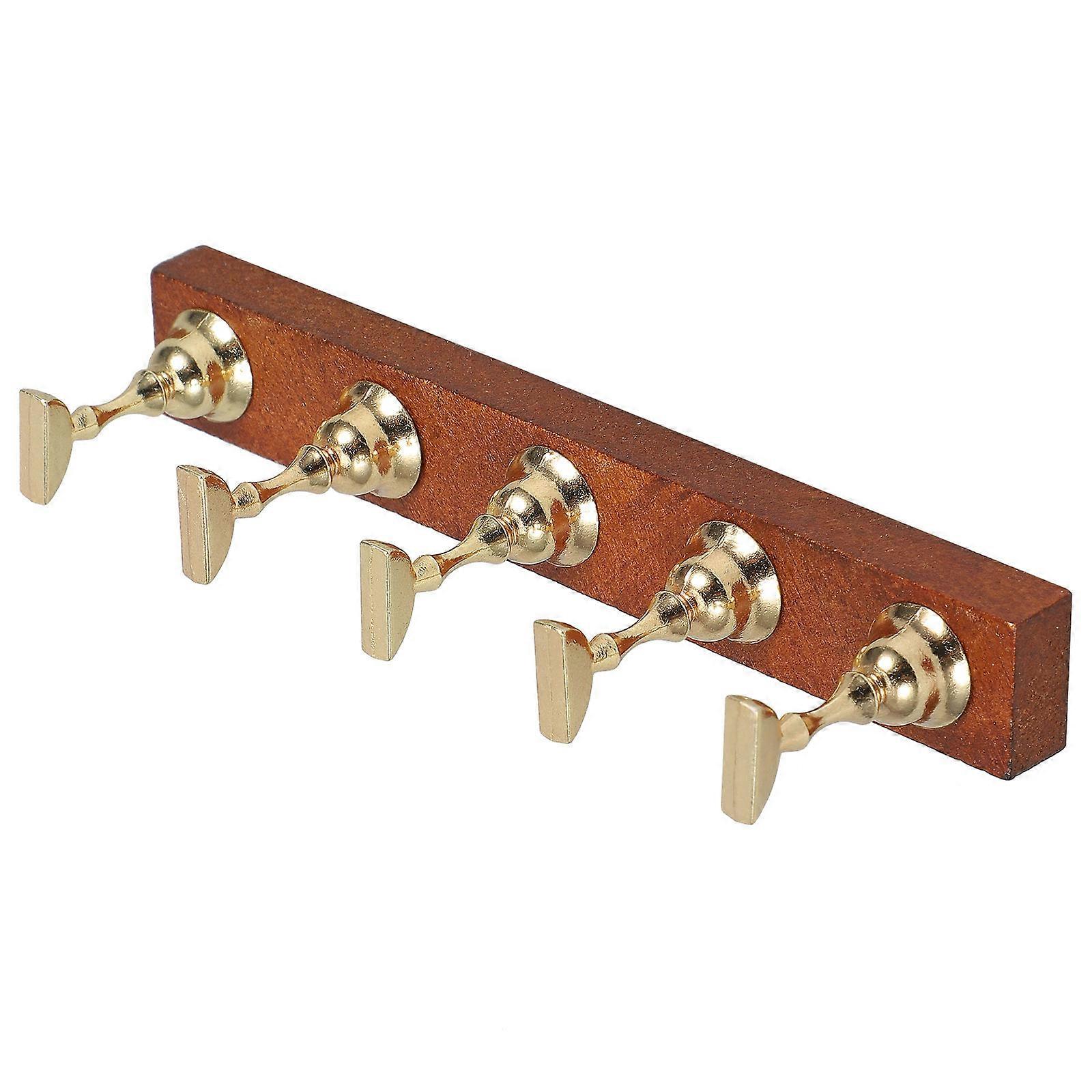 Wooden Base Detachable Nail Display Stand and Organizer for Nail Care Use 1 Set