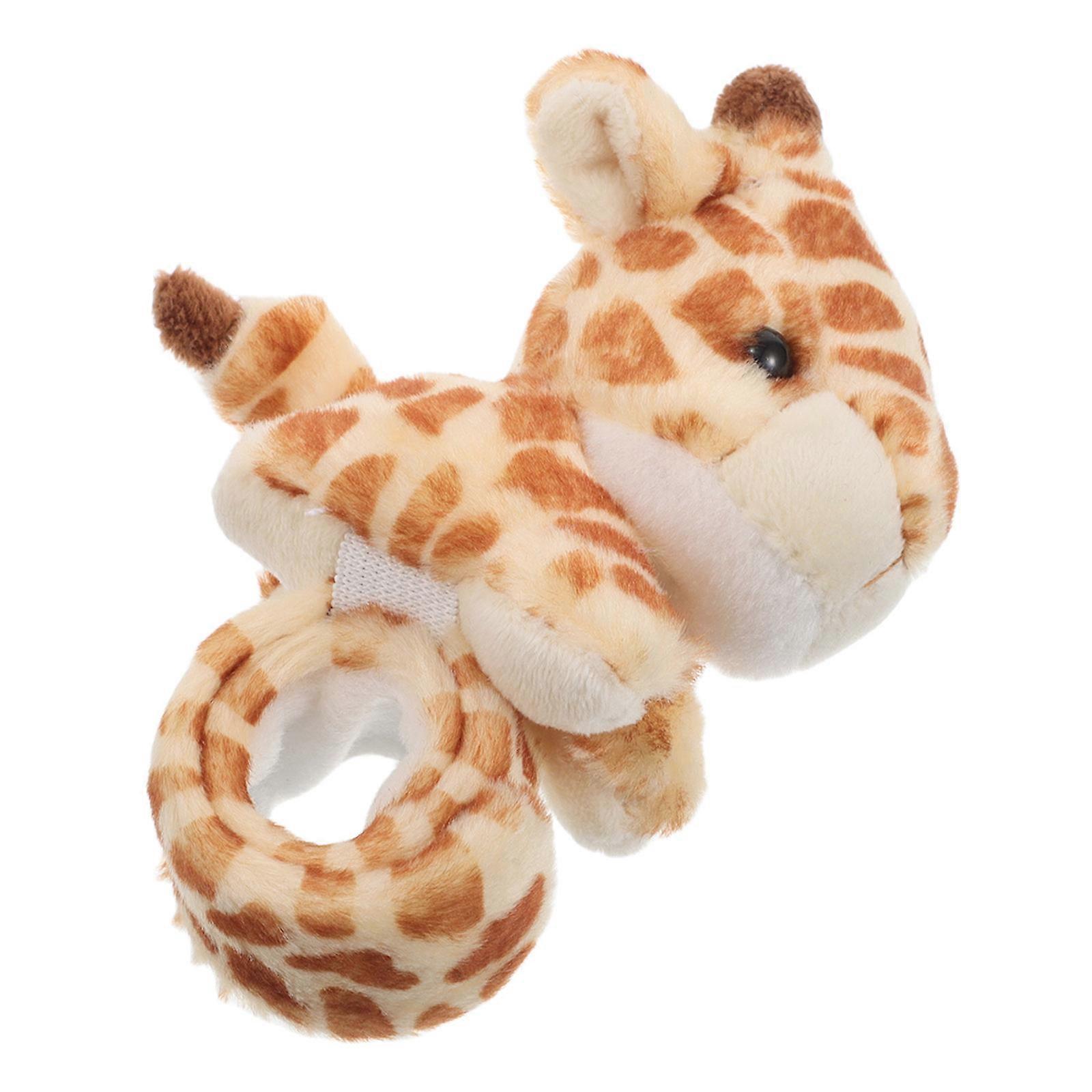 Plush Giraffe Slap Bracelet Wearable Toy For Children Everyday Play Giraffe Shape 1Pack