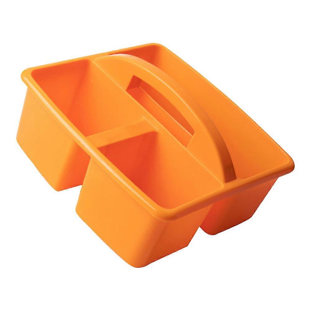 Portable Storage Basket for Painting Supplies with Highend PP Material Orange Practical and