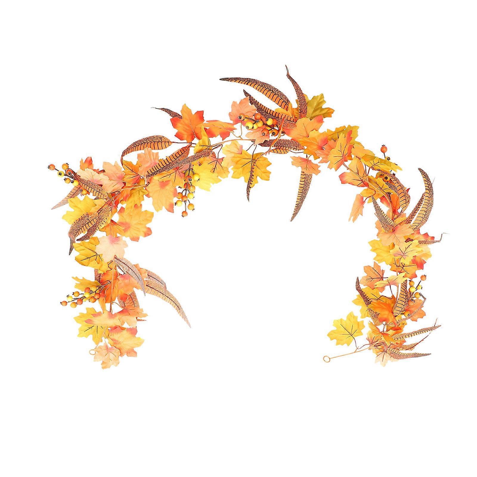 Hanging Vines Set of Wall Hanging Maple Leaf Vine Pendant Decorative Homeowners Assorted Color 1 Set