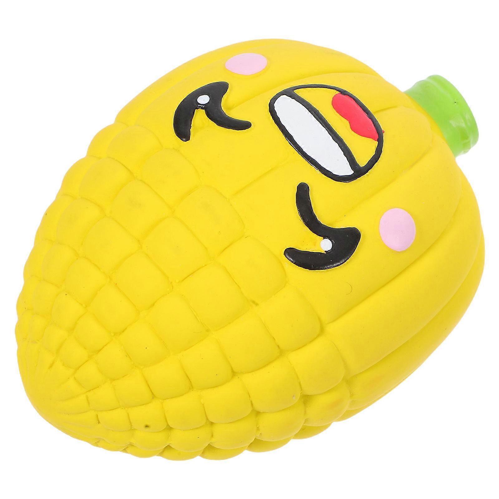 Latex Squeaky Dog Chew with Vegetable Face for Puppies and Small Dogs – Teething Relief and Interactive Play