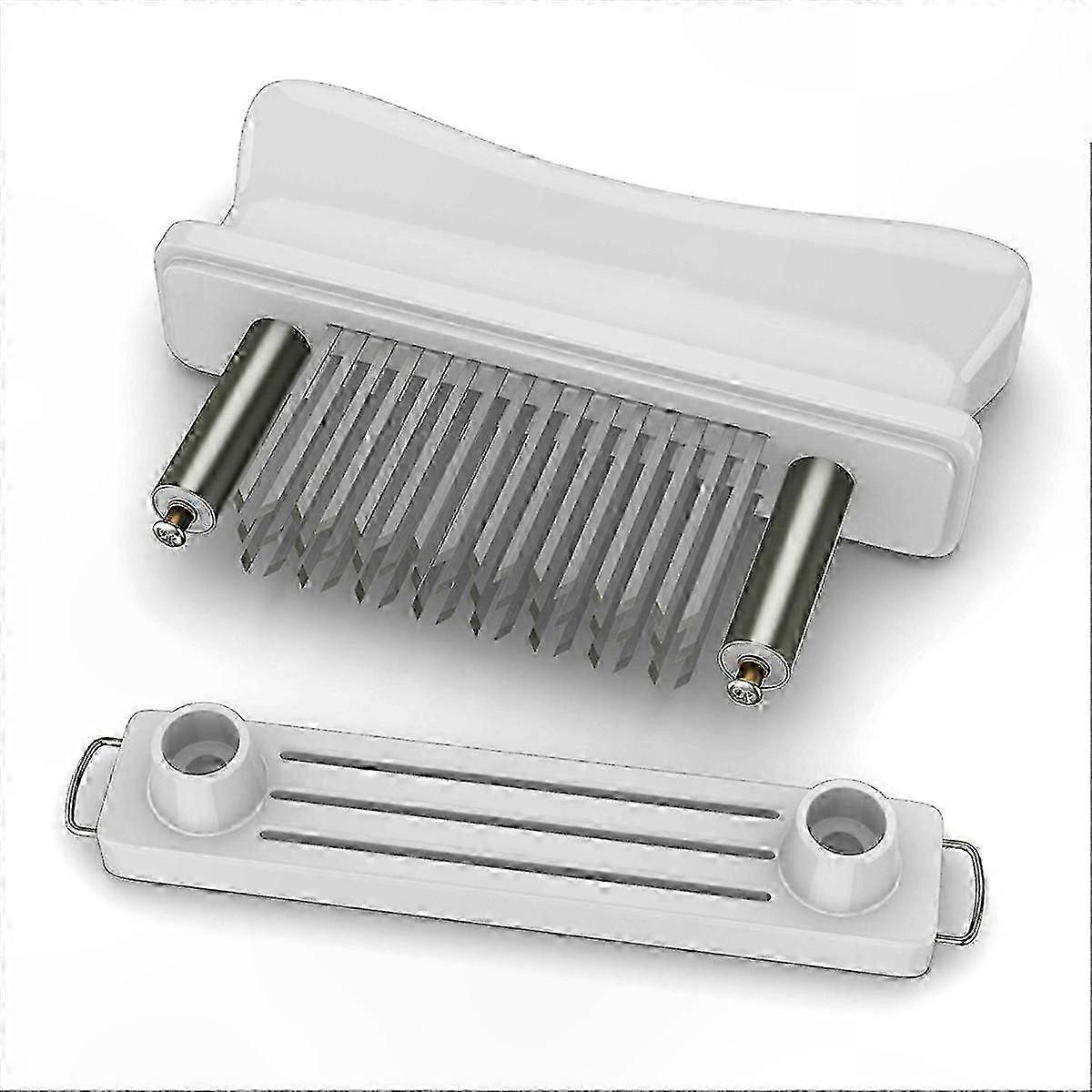 Stainless Steel Meat Tenderizer with Ultra Sharp Needle Blade for Quick and Easy Use