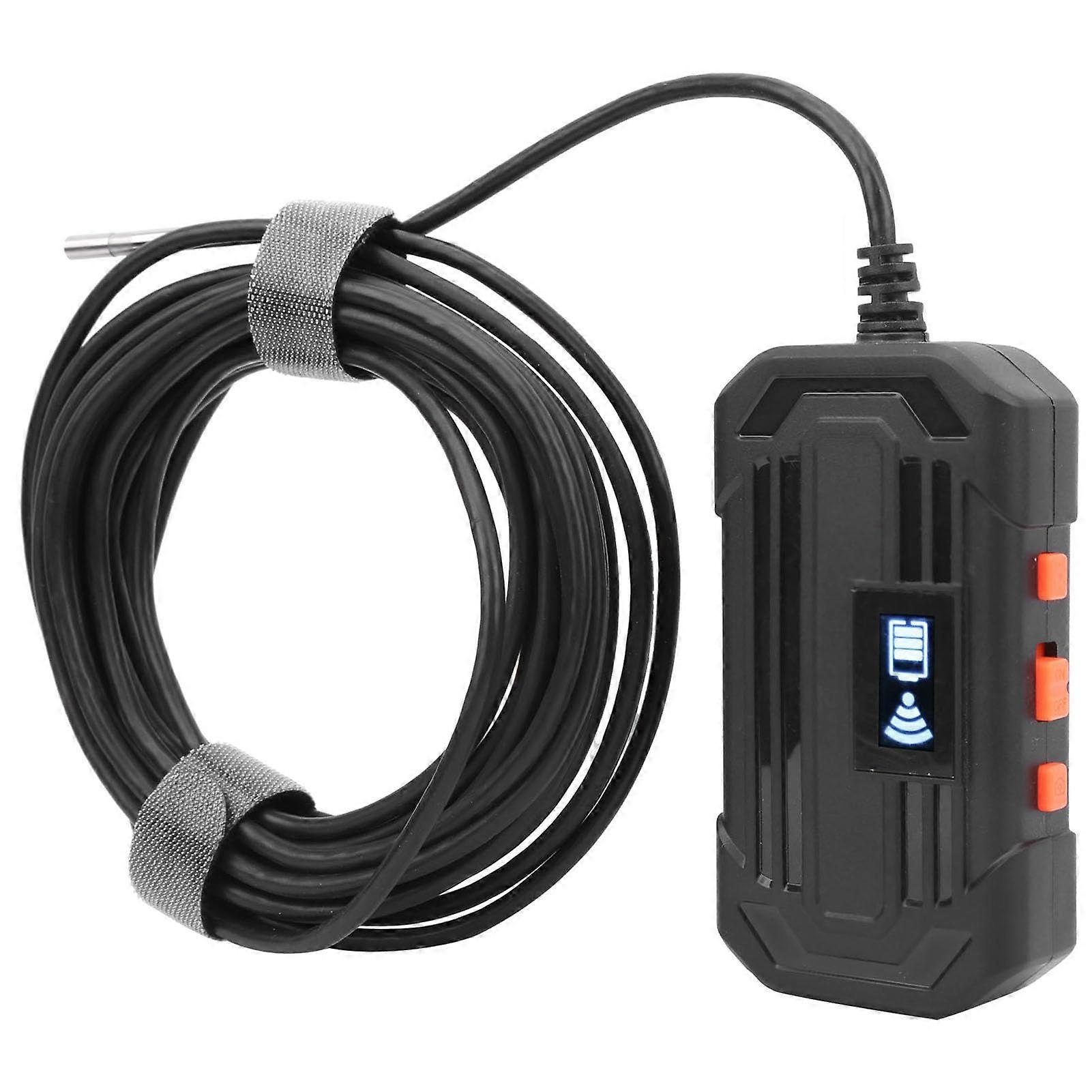 Endoscope F240 3.9mm 1080p WiFi Industrial Camera with 6 LED Lights and Adjustable Brightness for Pipeline and Drainage Repair (5M)