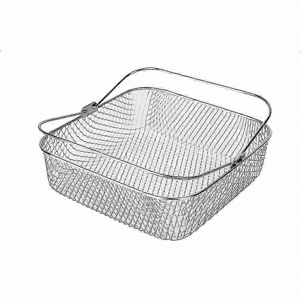 Stainless Steel Mesh Air Fryer Basket, 8.19" Square Replacement for Multi-Function Ovens