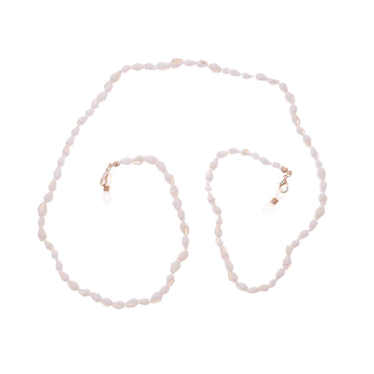 Fashion Conch Eyeglass Chain Retainer For Eyewear Protection During Running And Hiking Activities With Anti-Slip Function In 1Pack