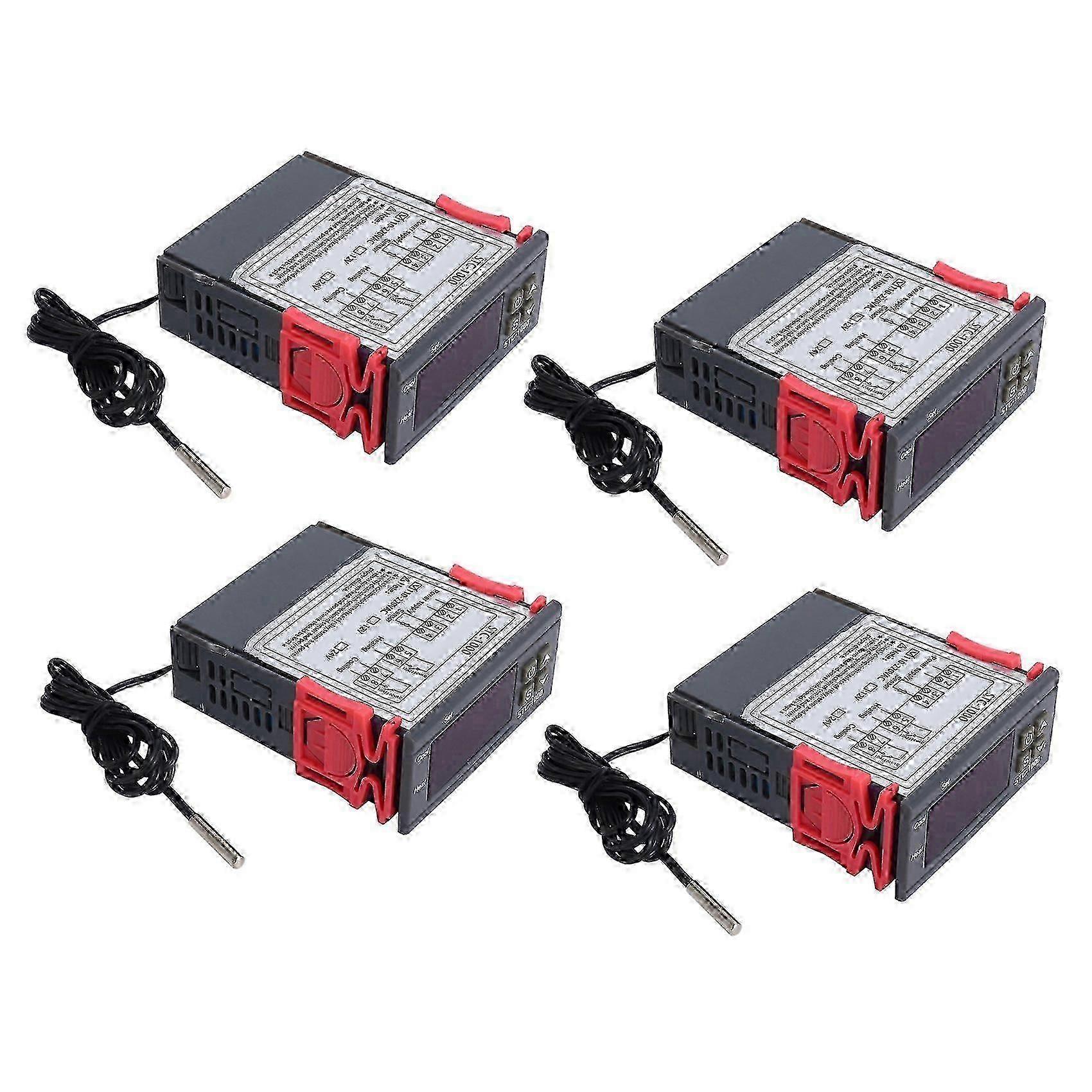 4x 220v/stc-/1000 Digital Temperature Controller Thermostat With Ntc