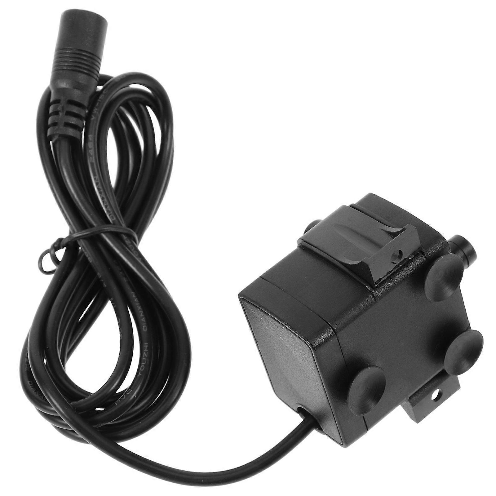 Quiet Black ABS Submersible Water Pump for Decoration with Smooth Surface and No Burrs 0.15GPM
